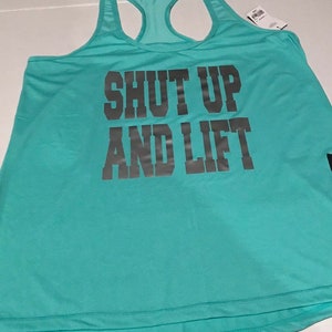 Funny or Motivational Workout Tank, Exercise Tank, Performance Tank