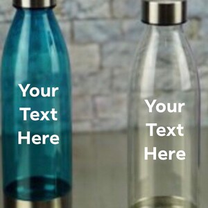 Personalized YOU CHOOSE Stainless Steel Top Water Bottle personalized gift BPA Free Travel Tumbler 16oz image 5