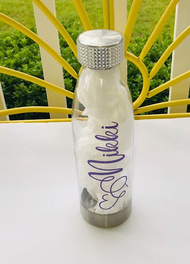 Personalized YOU CHOOSE Stainless Steel Top Water Bottle personalized gift BPA Free Travel Tumbler 16oz image 8