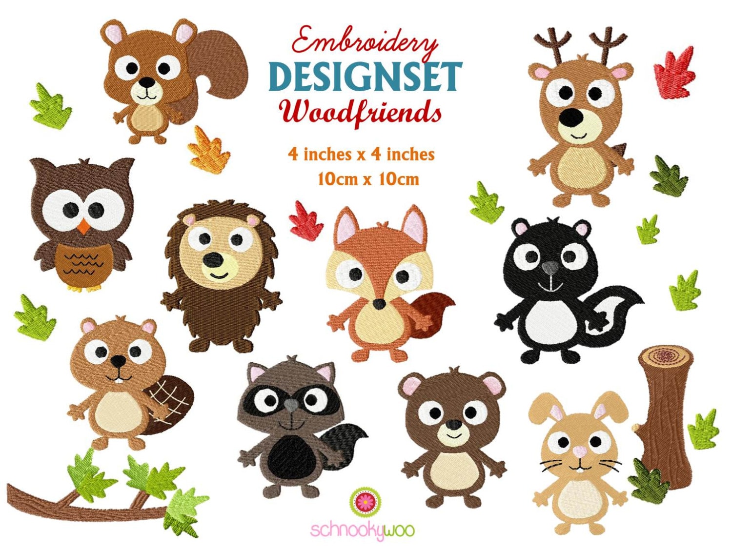 Embroidery wildlife embroidery woodland woodland animals  etsy