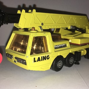 Matchbox SuperKings 1974 K12 Hercules Mobile Crane Lesney Products Made in England diecast toy collectible. As seen in photos