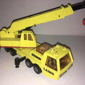 Matchbox SuperKings 1974 K12 Hercules Mobile Crane Lesney Products Made in England diecast toy collectible. As seen in photos image 2