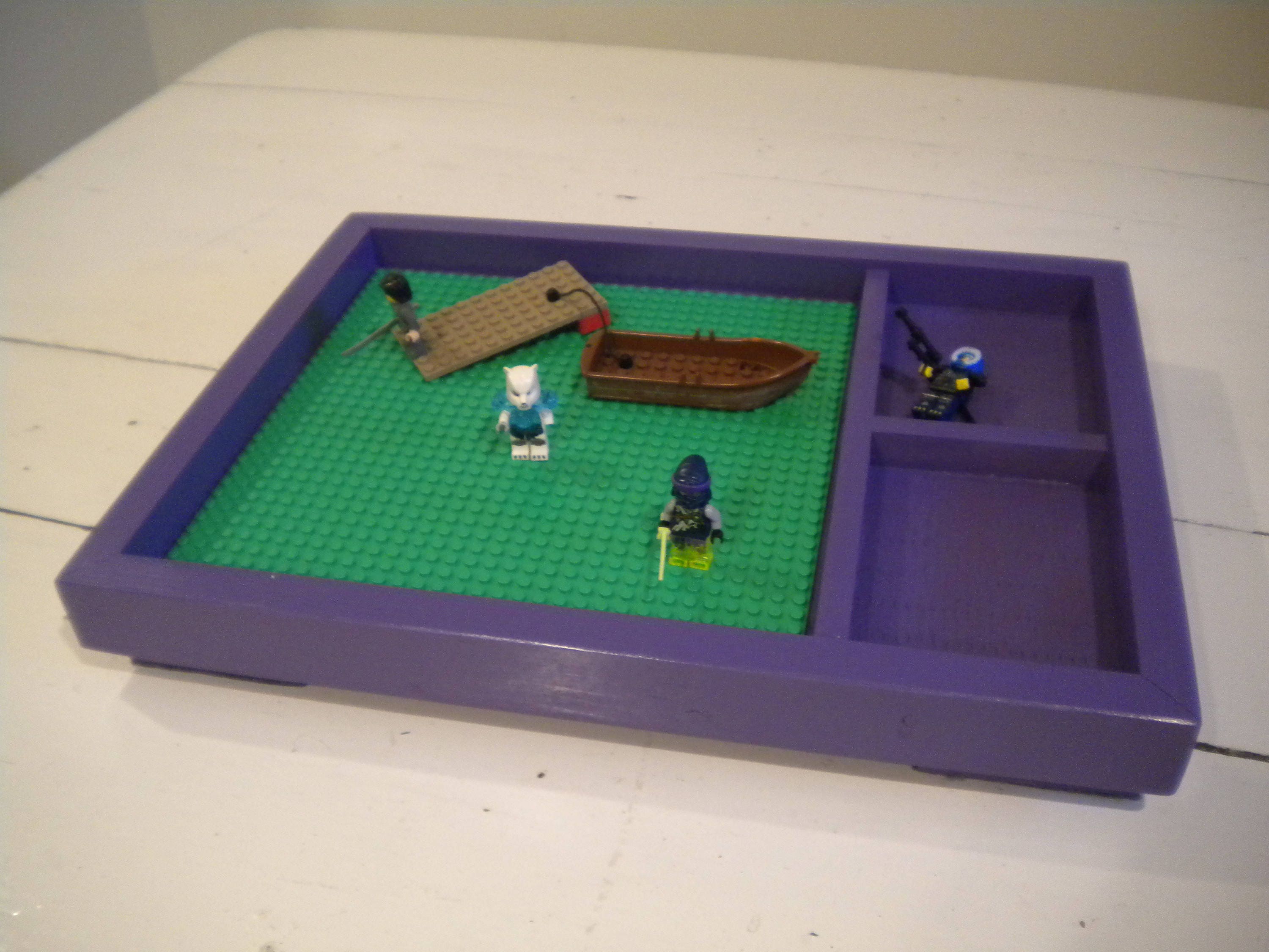 Play Table for Building Bricks With 10x10 LEGO Baseplate. Portable Play Station for Building Bricks. Desk office Tabletop Play Area. Etsy