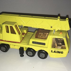 Matchbox SuperKings 1974 K12 Hercules Mobile Crane Lesney Products Made in England diecast toy collectible. As seen in photos image 3