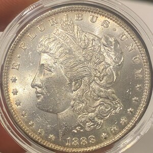 1888 Philadelphia Morgan Silver Dollar: Vintage Collectible Coin