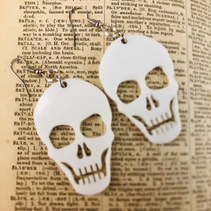 Skull Halloween Earrings acrylic