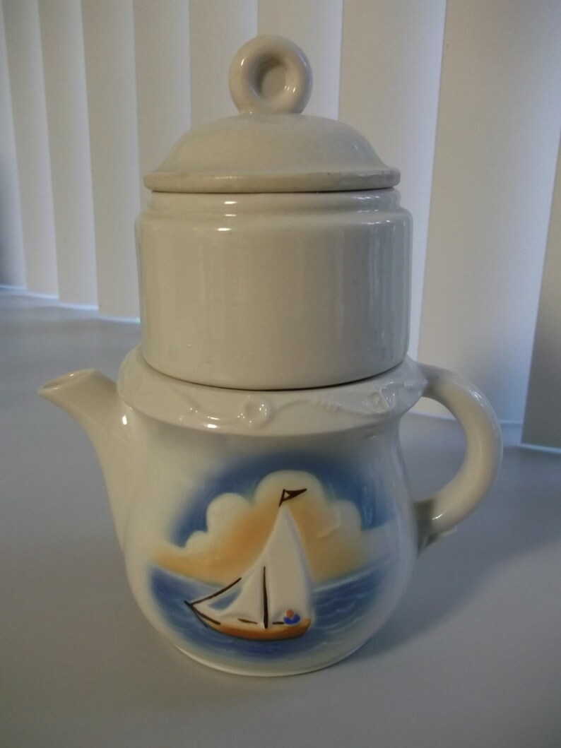 Porcelier Small Teapot with Infuser Etsy