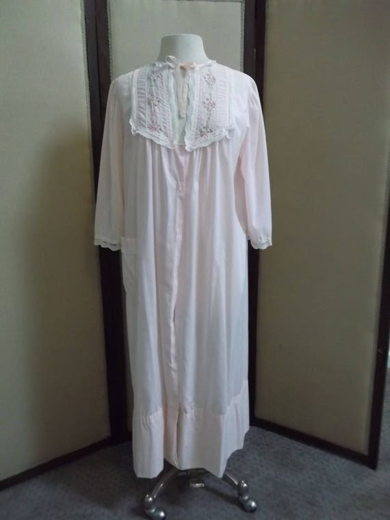 Vintage Ladies Cotton Robe Vintage Cotton Dressing Gown Etsy