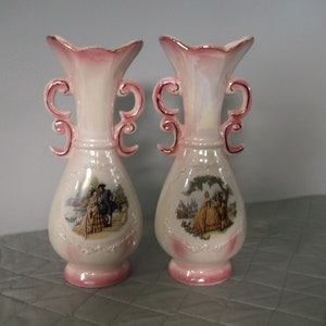 Pink Lusterware Vase 