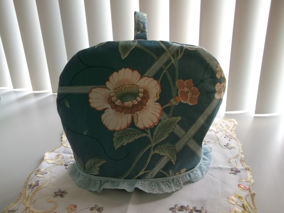 Traditional English Tea Cosy or Cozy Botanical Print Tea Cosy Insulated