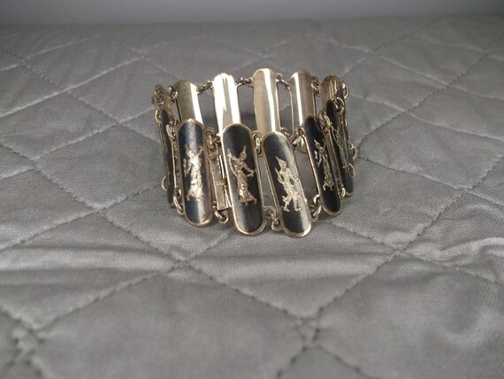 Siam Silver Panel Link Bracelet - image 5