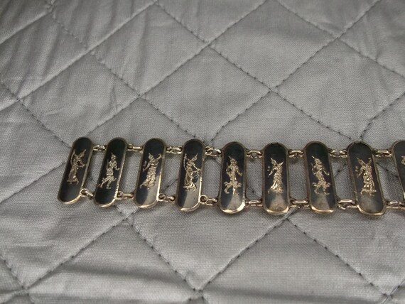Siam Silver Panel Link Bracelet - image 3
