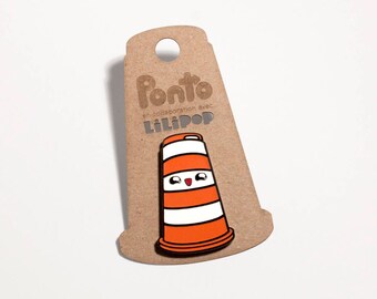 Pin Ponto road barrel orange cone recycled plastic montreal