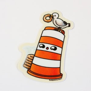 Sticker pack Ponto the orange cone Montreal kawaii image 7