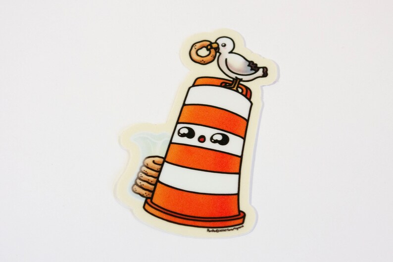 Sticker pack Ponto the orange cone Montreal kawaii image 7