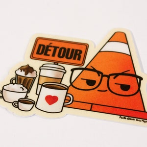 Sticker pack Ponto the orange cone Montreal kawaii image 9