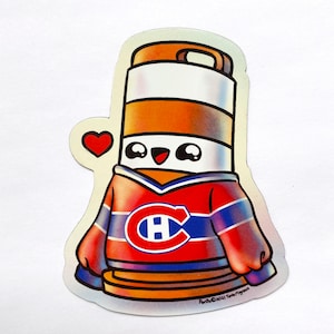 Fridge magnet  Hockey Ponto kawaii traffic cone Canadiens Montreal