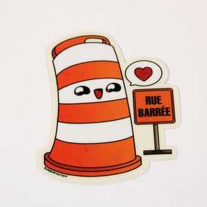 Sticker pack Ponto the orange cone Montreal kawaii image 6