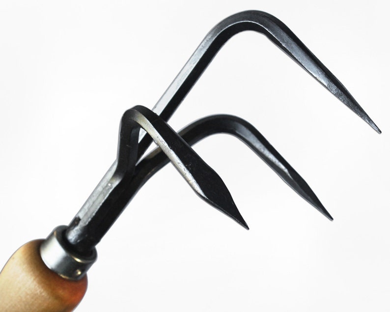 6piece Garden Tool Setcultivator Hand Hoe Harrow Rooter Etsy