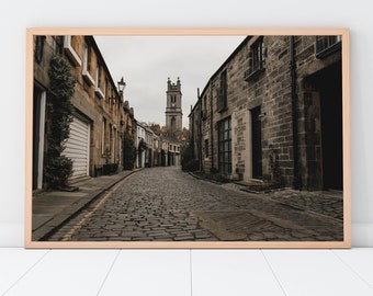 Photographic colour print Circus lane in the Edinburgh New Town