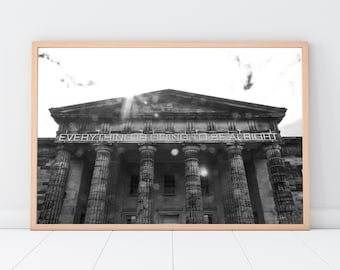 Photographic print of the Scottish National Gallery of Modern Art in Edinburgh, Scotland. Everything is going to be alright.