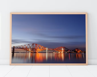 Photographic colour print of the Forth Bridge - South Queensferry, Scotland