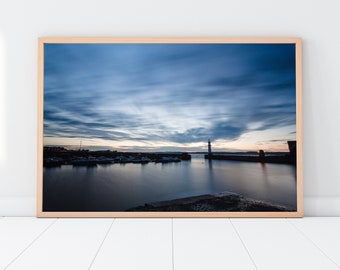 Newhaven Harbour Sunset Photographic Print (Edinburgh, Scotland)