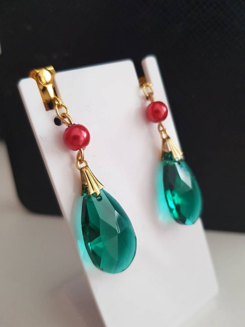 howl's moving castle necklace and earrings