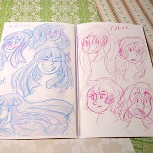 Candy Colored Sketches Sketchbook Art book Art-Book Artbook Zine