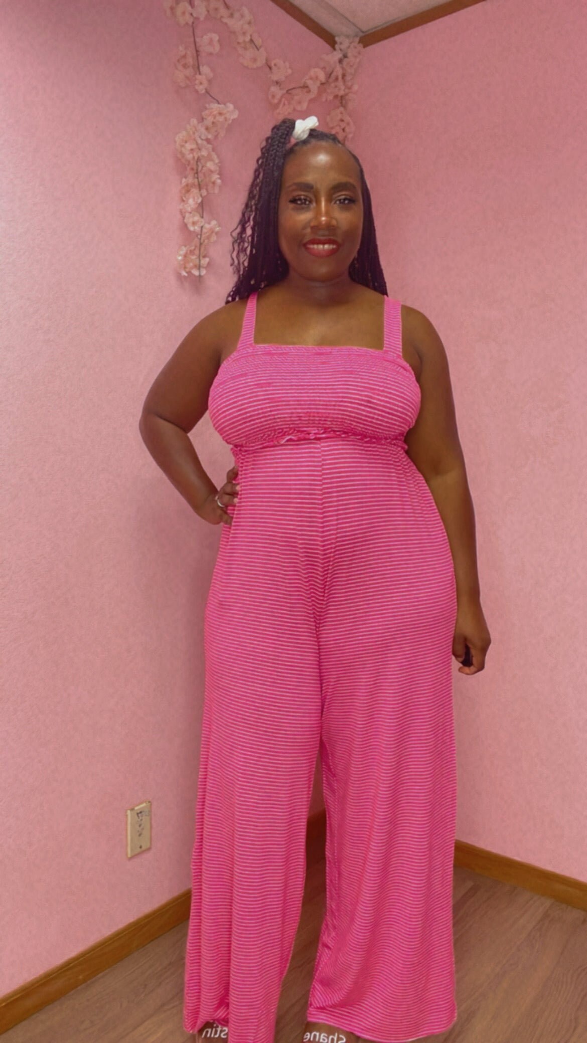 Plus Size Pink Jumpsuit