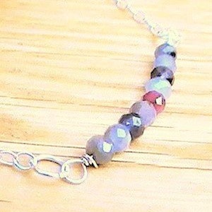 Sapphire Necklace with Sterling Silver