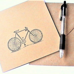 Carte de vélo, carte de voeux de vélo, n’importe quelle carte d’occasion, carte d’anniversaire de petit ami, carte de cycle rustique pour cycliste, carte de sport de cru, carte d’homme