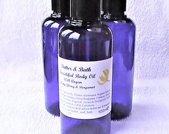 Lily of the Valley Perfume Body Oil,  with Vitamin E, Vegan, Preservative Free 100ml