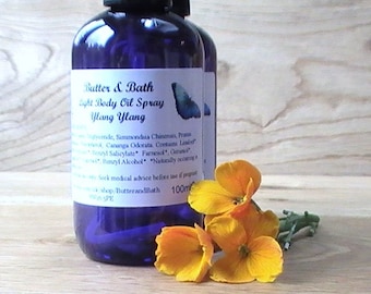 Geurende body oil ylang Ylang Parfum Vegan Body Oil Spray Natural Body Oil 100ml