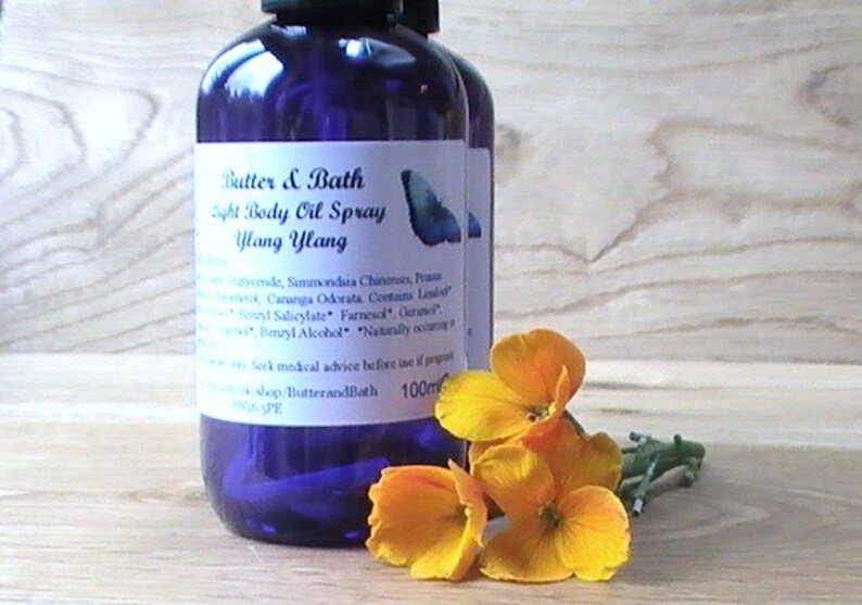 Scented Body Oil Ylang Ylang Perfume Vegan Body Oil Spray Etsy