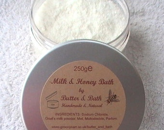 Coconut Bath Milk with Honey, Luxury Coconut Bath Soak, Coconut Goat's Milk Bath, Milk & Honey Spa Bath