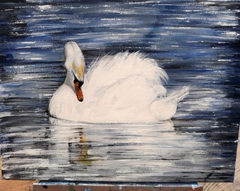 白鳥の湖　アクリル原画 il_340x270.2941316785_f91l.jpg