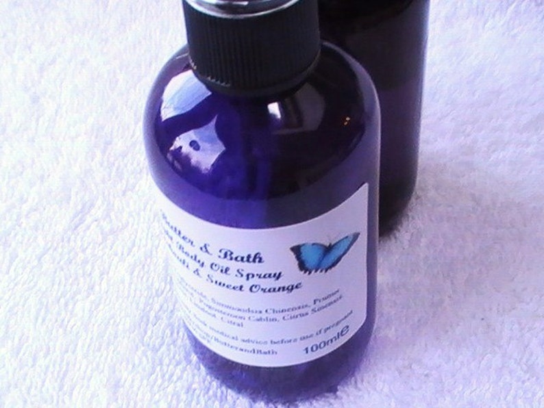 Neroli Body Oil Spray Shower Oil Natural Vegan Skin Care Etsy