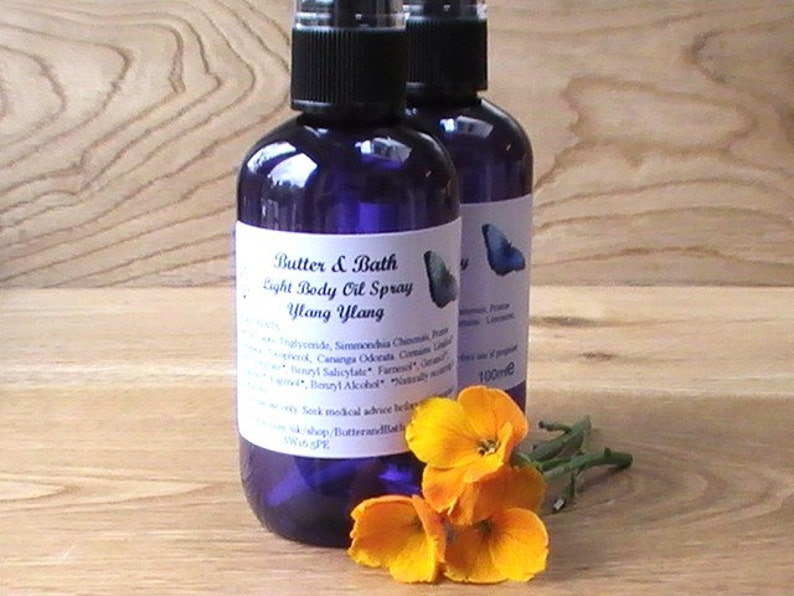 Scented Body Oil Ylang Ylang Perfume Vegan Body Oil Spray Etsy