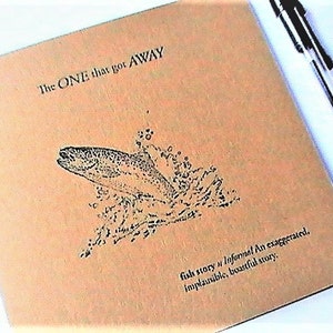 Tarjeta de felicitación hecha a mano, tarjetas de pesca, para los pescadores, tarjeta divertida, tarjeta de cumpleaños del esposo, novio, hombre, Fish Story tarjeta