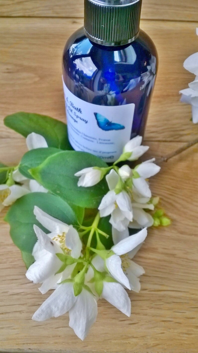 Neroli Body Oil Spray Shower Oil Natural Vegan Skin Care Etsy