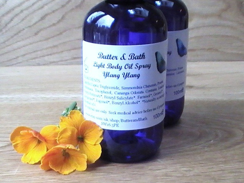 Scented Body Oil Ylang Ylang Perfume Vegan Body Oil Spray Etsy