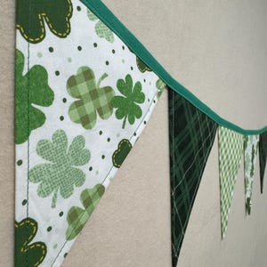 St. Patrick&#39;s Day // Game Room // Bar // Flag Banner // Bunting // Garland // Party Decor // Green Clover // Classroom // Picture Backdrop