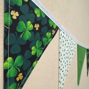 St. Patrick&#39;s Day // Game Room // Bar // Flag Banner // Bunting // Garland // Party Decor // Green Clover // Classroom // Picture Backdrop