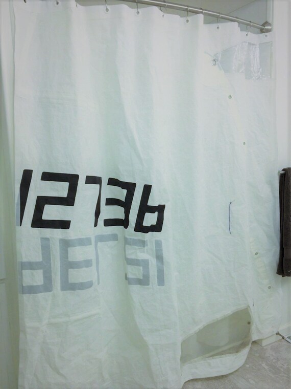 Standard Size Shower Curtain From An Opti Recycled Sail By