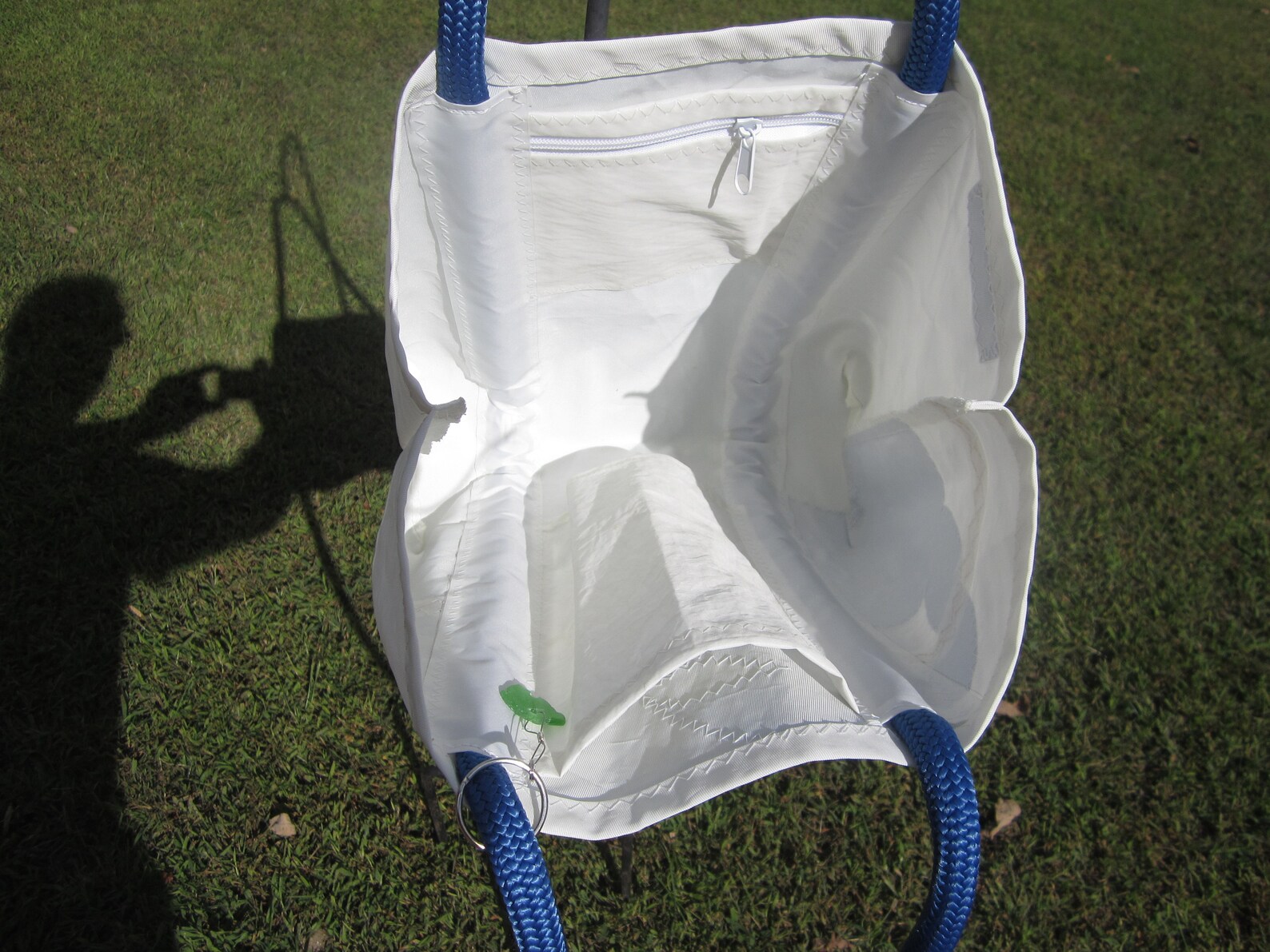 Large Blue Crab Bag Made From Recycled Main Sail Etsy