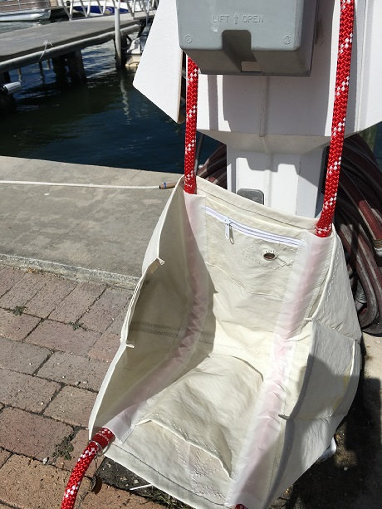 Red Sailboat Sea Bag Handmade From Recycled Sail Cloth XLG Etsy UK