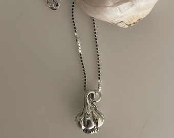 Sterling Silver Garlic Bulb Necklace