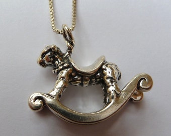 Sterling Silver Rocking Lamb Necklace