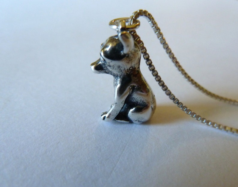 Sterling Silver Chihuahua Necklace image 5